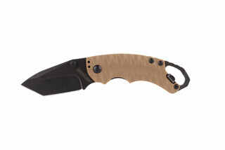 Kershaw Knives tan Shuffle II is a lightweight knife ideally suited to everyday carry with a compact, pocket friendly size